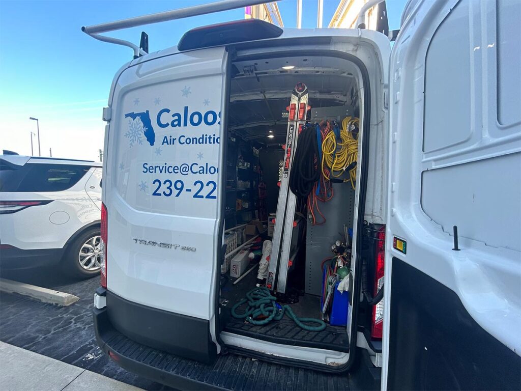 Back View of the Caloosa Cooling Van